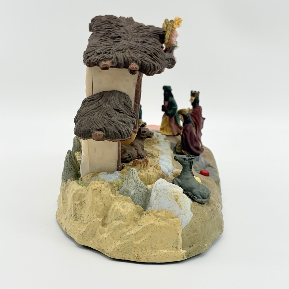 Gemmy Vintage Narrated Musical Light Up Jesus Nativity Scene 1999 Tested Works - Picture 7 of 11
